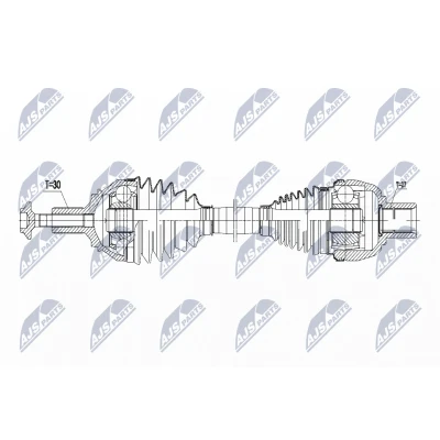 Imagen de NTY NPW ME 059 Árbol de transmisión MERCEDES BENZ: Clase A