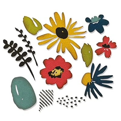 Imagen de Sizzix Juego de Troqueles Thinlits, 7 Unidades, árboles Temporada por Jennifer Ogborn 666025 Capítulo 4 2022 Wafer, Grey, One Size