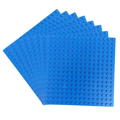 Imagen de Katara 1741 Placas de Construcción 8 Pcs 13x13cm / Pernos 16x16 Compatible con Lego, Sluban, Papimax, Q Bricks, Azul