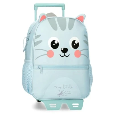 Imagen de Roll Road Happy Pets Mochila Escolar con Carro Multicolor 27x33x11 cms Poliéster