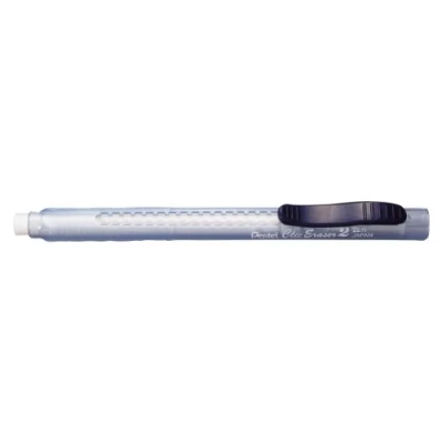 Imagen de Pentel Portagomas Clic Eraser 2 con clip azul. Pack de 12