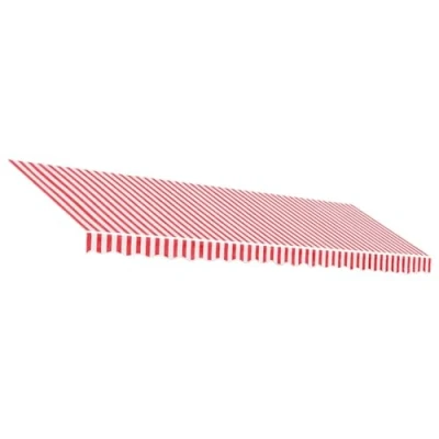 Imagen de vidaXL Tela de Repuesto toldo Rayas Rojas y Blancas 5x3 m