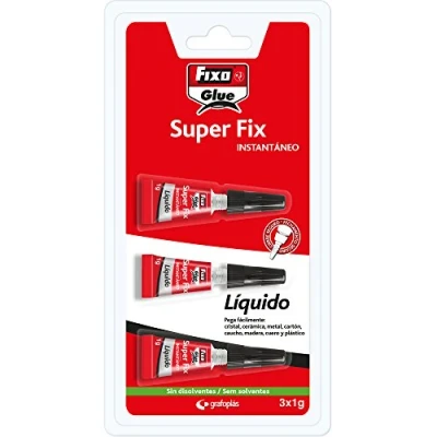 Imagen de Fixo Glue 23100. Pegamento Instantáneo Líquido Super Fix Liquido 3X1 Gramo