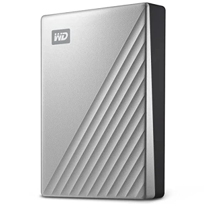 Imagen de WD 1TB My Passport Ultra Portable HDD USB C with software for device management, backup and password protection Works PC, Xbox X, S, PS4 PS5 Silver