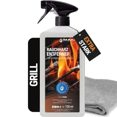 Imagen de Limpiador de barbacoas y eliminador resina humo 1x 700 ml en botella pulverizadora concentrado hornos para gas, acero inoxidable, hierro fundido, etc.