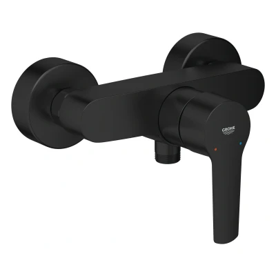 Imagen de GROHE Start Monomando de ducha 1/2&quot; QuickFix (con limitador temperatura, límite caudal ajustable, montaje en pared) Negro mate 322792432