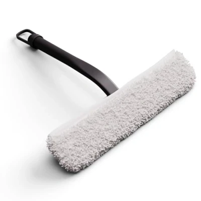 Imagen de Gütewerk Rasqueta Limpiacristales y Trapo 2 en 1, Limpia Mamparas Ducha Cristal, Limpiador Mampara 23cm para Limpiar Cristales Coches, Silicona,