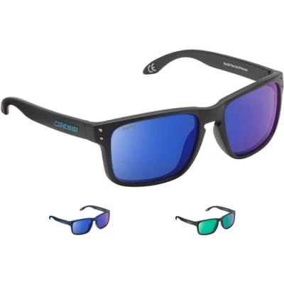 Imagen de Cressi Blaze Gafas, Unisex Adulto, Negro (Matt) / Azul, Talla Única