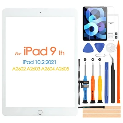 Imagen de Pantalla táctil para iPad 9 2021 9th Generación, digitalizador 10.2 A2602 A2603 A2604 A2605