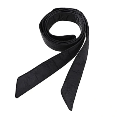 Imagen de cinturón de repuesto para abrigo plumón hombres y mujeres, plumón, matte black, Approx. 180cm/70.87in