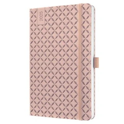 Imagen de SIGEL J5131 Jolie Agenda semanal 2025, tapa dura, 13,5 x 20,3 cm, 174 páginas, rosado