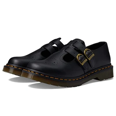 Imagen de Dr. Martens Vegan 8065, Mary Jane Flat Mujer, Black Felix Rub Off, 4 UK