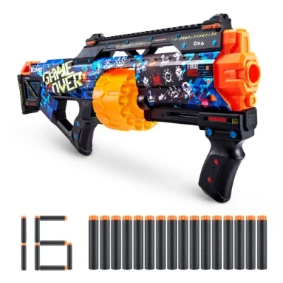Imagen de Xshot Skins Last Stand, Game Over, Foam Dart Blaster (16 Darts) Air Pocket Technology, Major Brand Compatible, Toy for Kids, Teens, Adults, Frustration Free Packaging