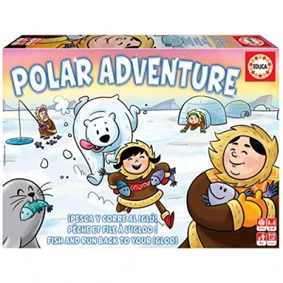 Imagen de Educa Juego de Mesa Infantil Polar Adventure. ¿Serás el Primero en Conseguir Tres Peces? A Partir 4 años (18850)