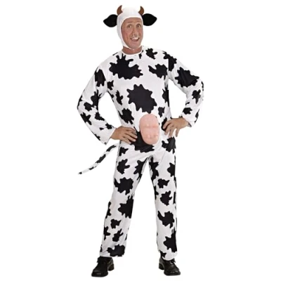 Imagen de W WIDMANN MILANO Party Fashion disfraz de Gaia la vaca, mono con ubres, animal, granja, corral, carnaval