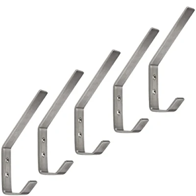 Imagen de 5 piezas Perchas para abrigos ALBA Gancho de acero inoxidable real 142 x 20 mm SOTECH