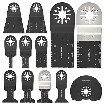 Imagen de kit de hojas sierra oscilantes, multiherramienta, accesorios herramientas sierra, cuchillas multiherramienta para moler/cortar, universal Bosch