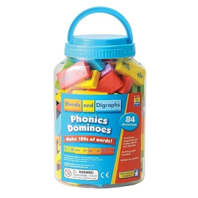 Imagen de Learning Resources Fichas de dominó phonics con combinaciones letras y dígrafos