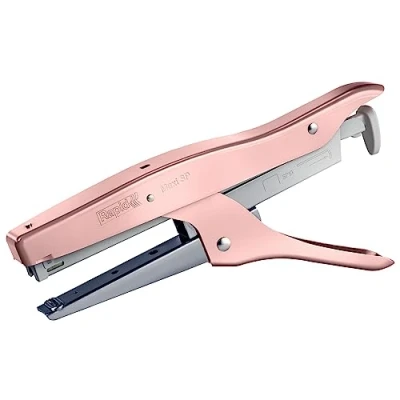 Imagen de Rapid Maxi SP19 5001084 Alicates grapadores con capacidad para 20 hojas, utiliza grapas SP19, diseño ergonómico, incluye grapas, metal, color rosa