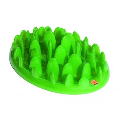 Imagen de GREEN Comedero Interactivo para perros Ralentiza el tiempo de alimentación y ayudar a la digestion. antivoracidad, Apto cachorros pequeños (Talla S)