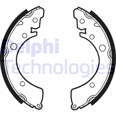 Imagen de DELPHI LS1417 Zapatas de Freno 200 35 HONDA: CIVIC 6 Hatchback, Fastback, HR V I