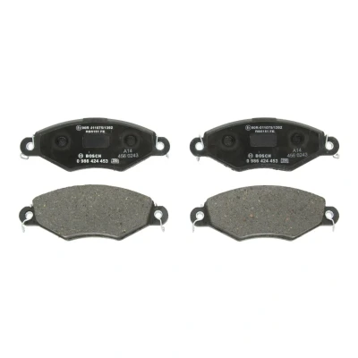 Imagen de BOSCH 0 986 424 453 Juego de pastillas freno Low Metallic Chapa antichirridos PEUGEOT: 306 Hatchback, Berlina