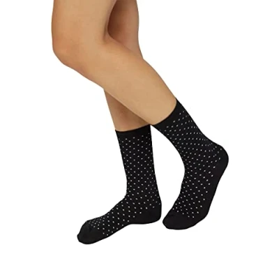 Imagen de ESPRIT Fine Dot 2 Pack W SO algodón estampado pares, Calcetines Mujer, Negro (Black 3000), 39 42