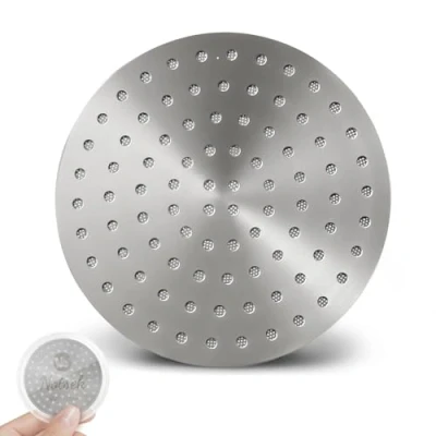 Imagen de NOTSEK Puck Screen 58,5 mm, V2 0,8 mm de grosor, colador café expreso para portafiltros, acero inoxidable 304, con caja almacenamiento acrílico, accesorio cafetera
