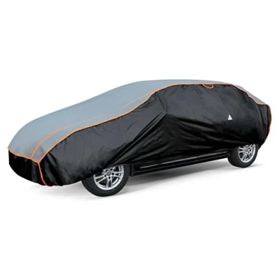 Imagen de Walser Funda antigranizo para el Coche Basic, Repelente al Agua automóvil, Lona Coche, XXL Antracita Negro