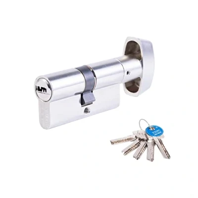 Imagen de Tesa Assa Abloy, T65B3535N, Cilindro de Seguridad, T60, Leva Larga, Llave Botón, Niquelado, 35 x mm