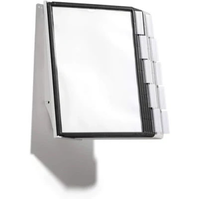 Imagen de Durable 563122 Sistema de paneles visualización Sherpa Wall con 10 visualización, 1 pieza, negro/gris