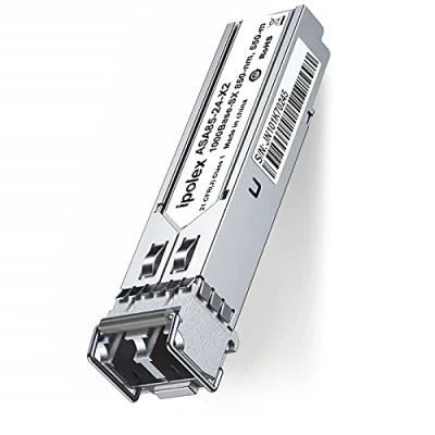 Imagen de ipolex 1.25G SFP multimodo LC Transceptor,1000Base SX Mini GBIC módulo Compatible con Cisco GLC MMD, Meraki MA 1GB SX, Ubiquiti UF MM 1G, Mikrotik, etc. (MMF, 850 nm, 550 Metros) 1 Pieza.