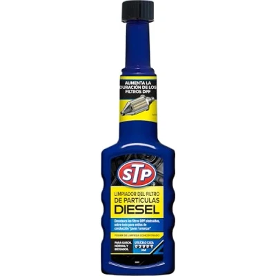 Imagen de STP Limpia Filtro de Partículas Diésel 5 en 1, Elimina Acumulaciones Hollín, Regenera y Restaura Potencia, Mejora Rendimiento Aceleración, Reduce Emisiones Ahorra Combustible