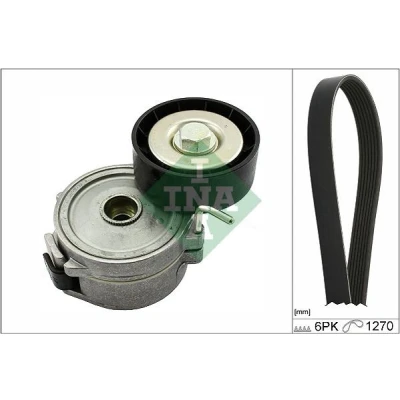 Imagen de INA 529 0315 10 Juego de correas trapeciales poli V Revisar/sustituir poleas libres del alternador FORD: KUGA 2, C Max FOCUS 3