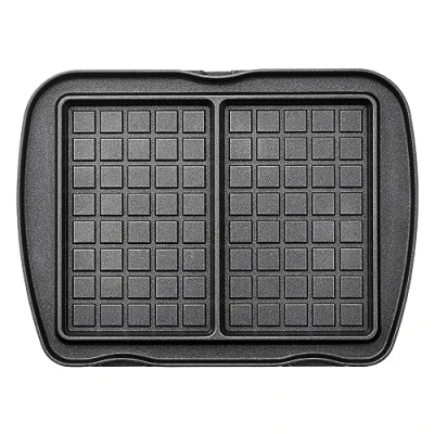 Imagen de LAGRANGE Juego de placas gofres rellenas, compatible con todos los &quot;Premium&quot;, aluminio fundido, revestimiento antiadherente doble capa, 010142, negro