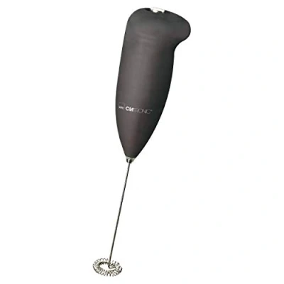 Imagen de Clatronic MS3089 Espumador de leche con carcasa blanda y varillas acero inoxidable, activado por 2x AA, espuma en segundos, quirl Fácil limpieza, Negro