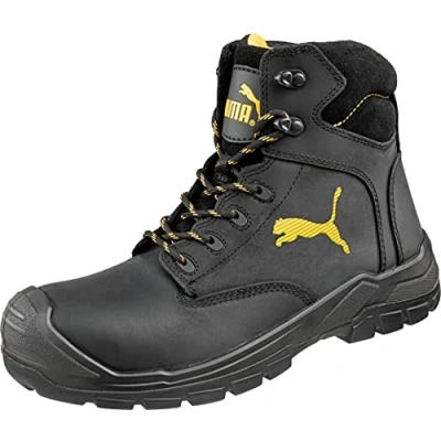 Imagen de Puma Borneo Black Mid, Calzado de protección para Hombre, Negro, 44 EU