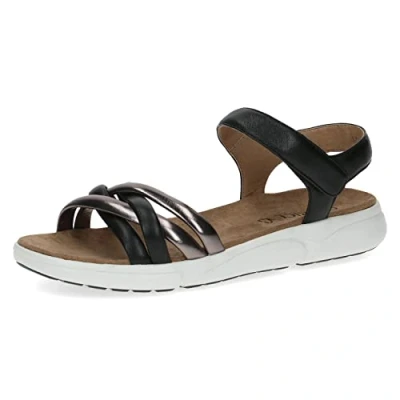 Imagen de CAPRICE 9 28706 20, Sandalias planas Mujer, Black Comb, 38 EU