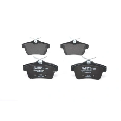 Imagen de BOSCH 0 986 494 437 Juego de pastillas freno Low Metallic Chapa antichirridos, con instrucciones montaje PEUGEOT: 508 I Berlina, 308 Hatchback