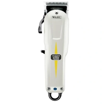 Imagen de Wahl Cordless Super Taper Cortapelos Profesional de Red Máquina Cortar Pelo para Eliminar Volumen y Perfilar, Negro/Blanco