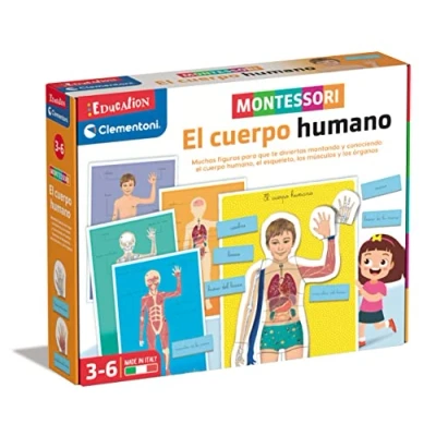 Imagen de Clementoni Montessori El Cuerpo Humano, Juego Educativo Montessori, a Partir de 3 años (55476)