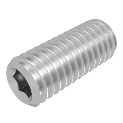 Imagen de Tornillo prisionero SECCARO con punta cónica M5 x 12 mm, acero inoxidable V2A VA A2, DIN 913 / ISO 4026, hexágono interior, 20 piezas