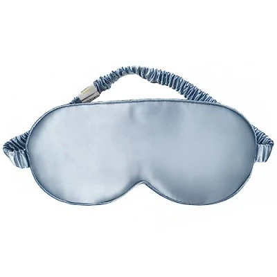 Imagen de Antifaz de Dormir Seda YUNCHI 100% Anti Luz Máscara Ojos Cómoda Suave Agradable para la piel Tela Morera Natural Pura y pp Algodón relleno Antifaces Mujeres Hombres (Azul)