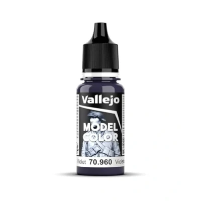 Imagen de Vallejo Model Color Pintura Acrílica Morado (Violet) Acabado Mate, 18 ml. Autonivelante y Sistema BSL para Modelismo Figuras