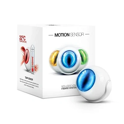 Imagen de FIBARO FGMS 001 Sensor de Movimiento LED, Smart, color Blanco y Azul