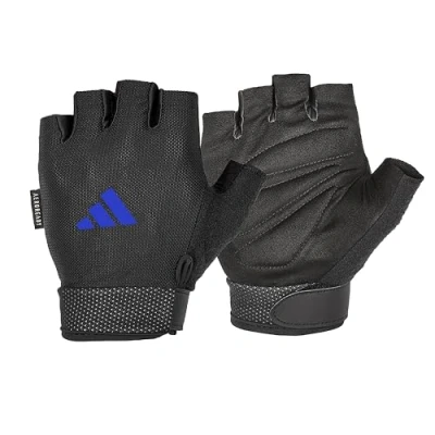 Imagen de adidas Guantes Ajustables Esenciales, Azul, S 18 19 cm Alrededor de la Palma