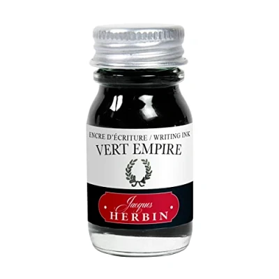 Imagen de J. Herbin (1 botella de tinta 10 ml para pluma estilográfica (), color Lorbeergrün 2.2 x 5.1 cm