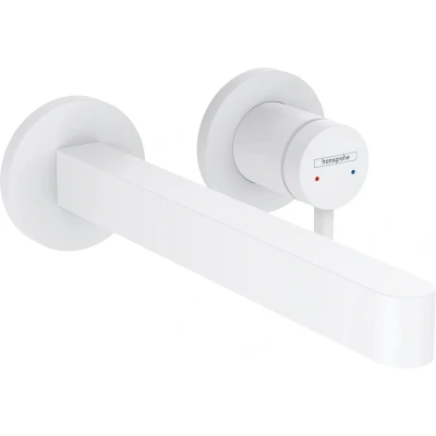 Imagen de hansgrohe Finoris Grifo monomando de lavabo empotrado con caño 22,8 cm, blanco mate, 76050700