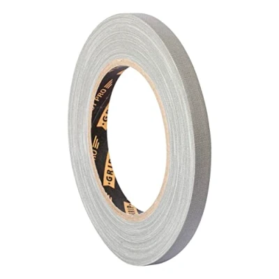 Imagen de GRIP Eventbasics GT PRO Spike Tape Gris, cinta de tela 10 mm x 25 m, Art, marcado, manualidades