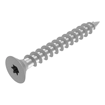 Imagen de SECCARO tornillo para madera aglomerada, 6 x 50 mm, acero inoxidable V2A, VA A2, con rosca completa, TX/hexágono interior, 100 unidades